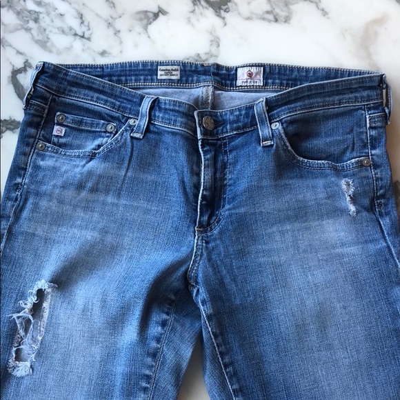 AG The Legging Ankle Super Skinny Jean Distressed - Picture 1 of 3